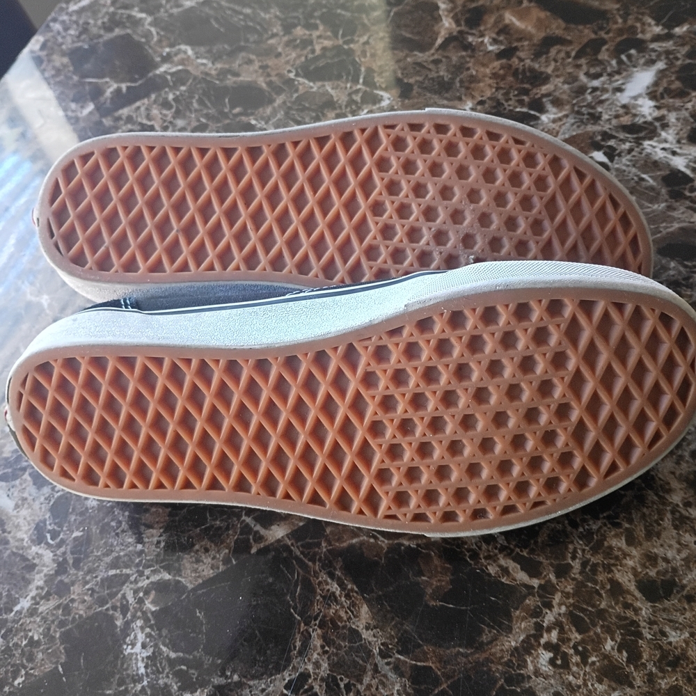 Vans Black and White Old Skool Low Top Sneakers - Picture 4 of 6